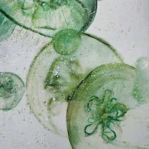 Арт-панель на холсте Alex Turco Underwater Green Poison