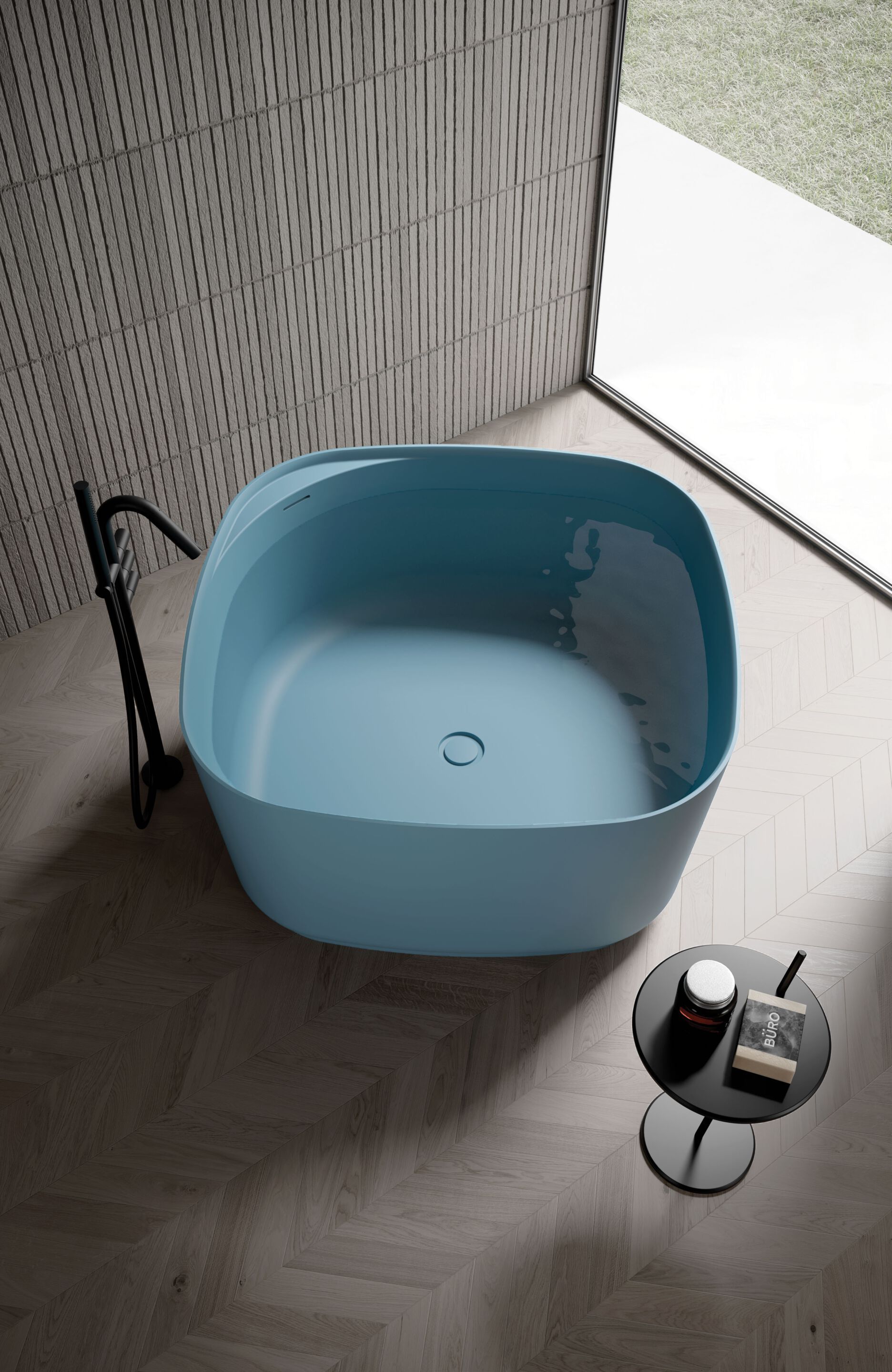 Квадратная ванна в центре комнаты в Aquatech® DISENIA SECOND ARCH-00104504 - Вид №1