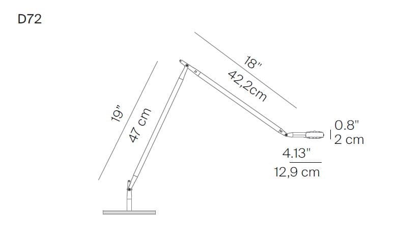 Алюминиевая регулируемая светодиодная настольная лампа LUCEPLAN Otto Watt ARCH-00136302 - Вид №6