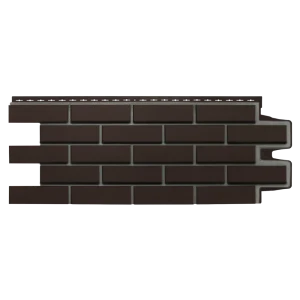 Фасадная панель Grand Line Клинкерный кирпич 968x390 мм шоколадный шов RAL 7006 0.38 м²