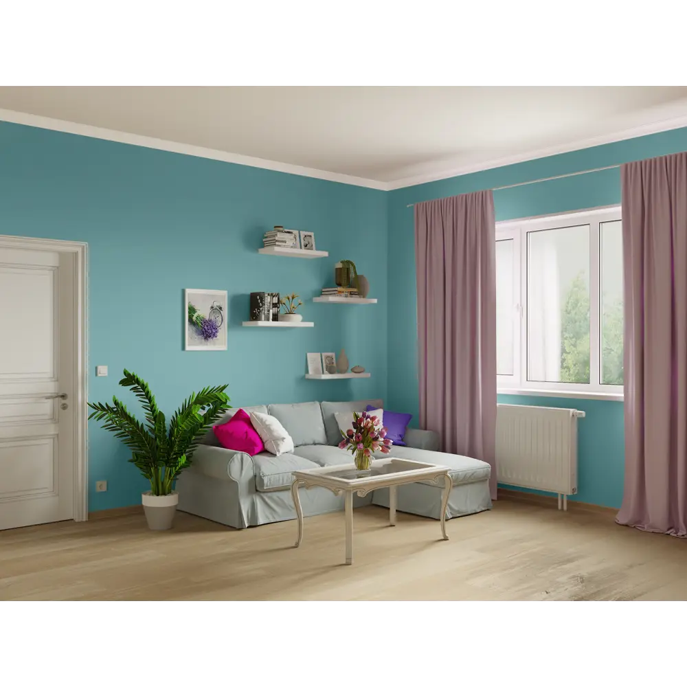 Краска для внутренних работ Parade Ice цвет лазурно-серый 0.9 л STLM-2068391 - Вид №4