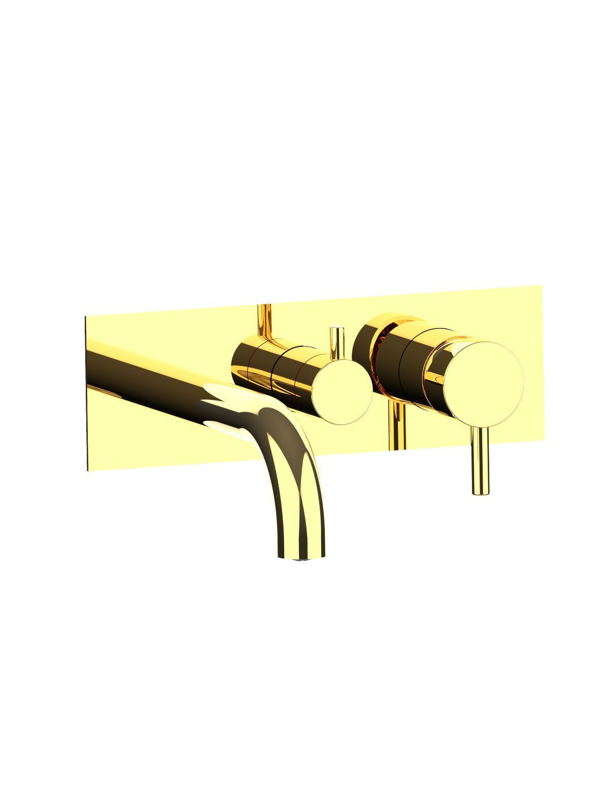 Однорычажный настенный смеситель для ванны с плитой Rubinetterie Frattini отдельная эстетика ARCH-00089970 - Вид №26