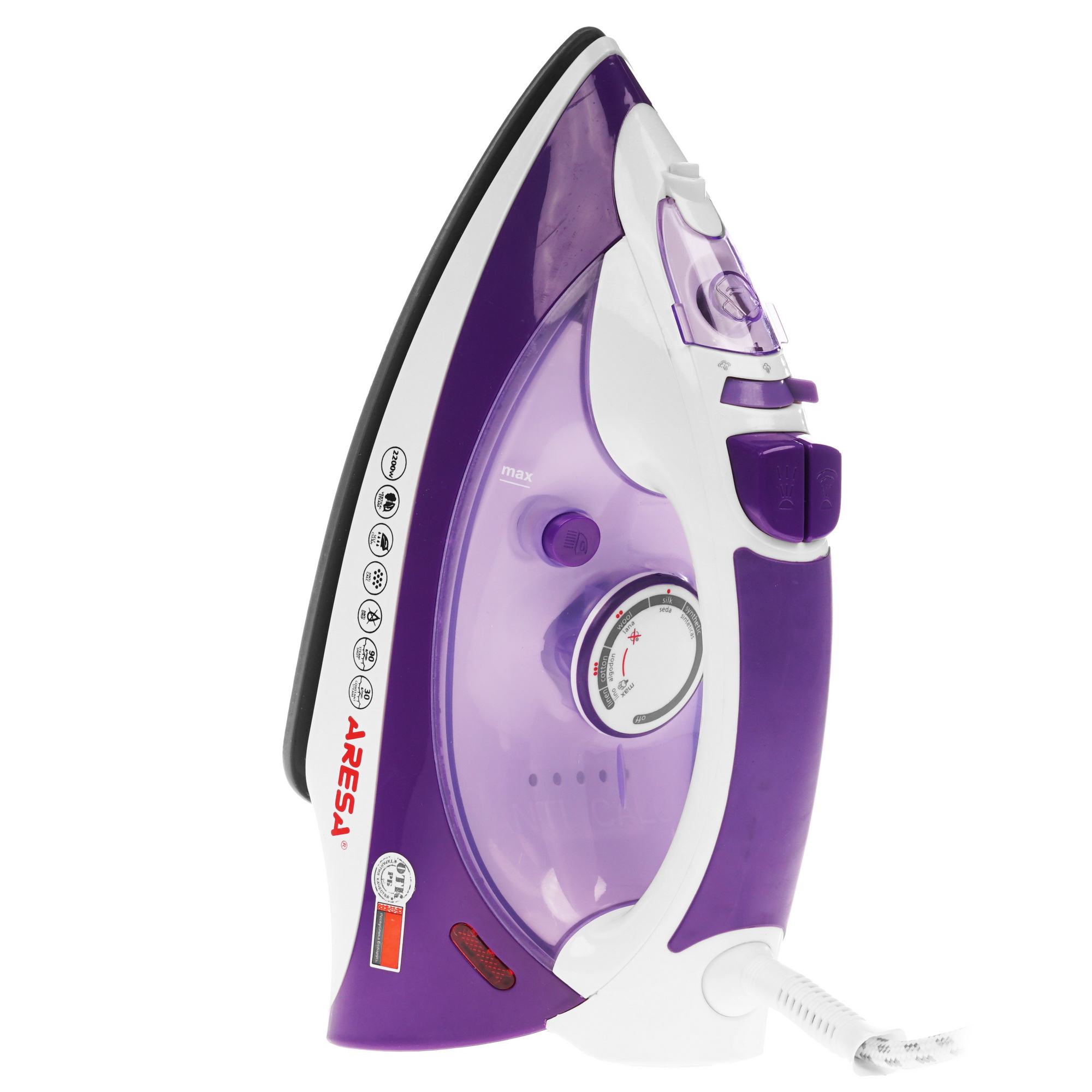 1084067 Утюг ARESA AR-3103 фиолетовый STDN-0140466