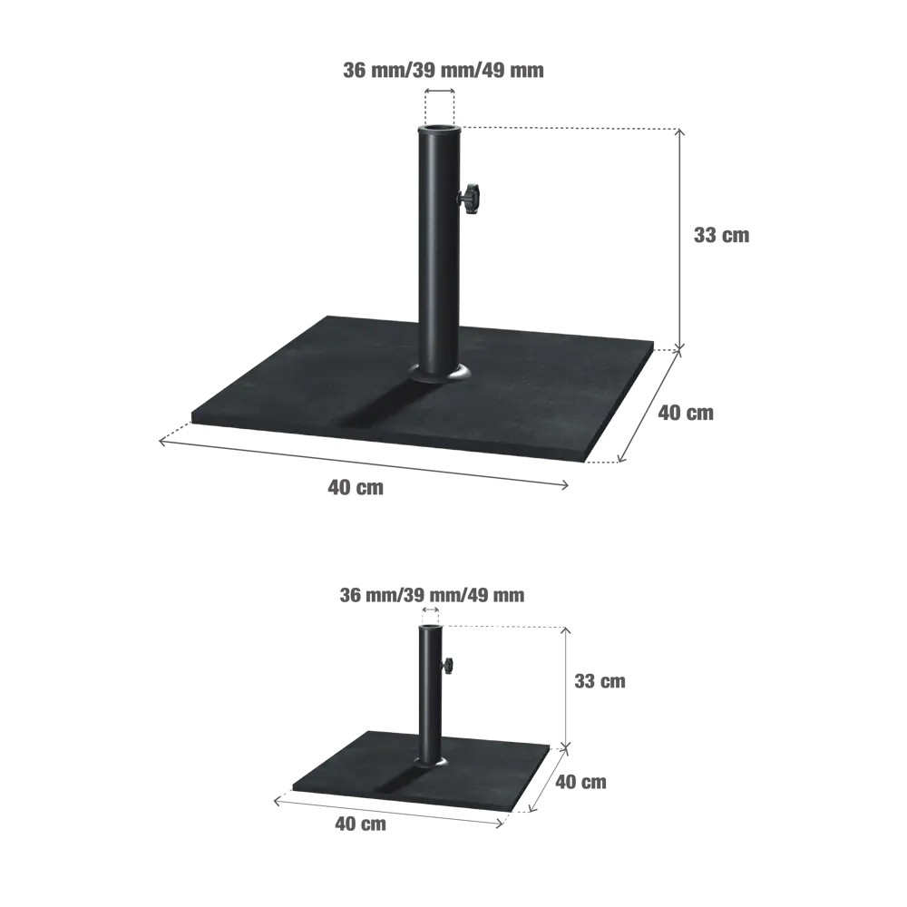 Подставка для зонта NATERIAL F с балластом 25 кг 83813055 STLM-0044649 - Вид №5