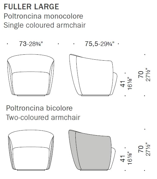 Кресло с подлокотниками ESTEL GROUP FULLER ARCH-00151185 - Вид №3