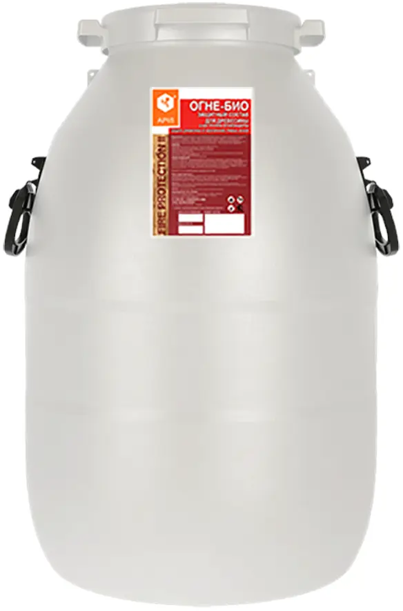 91692980 Огнебиозащита для древесины Apis Fire Protection II группа цвет красный 50 кг STLM-0854911