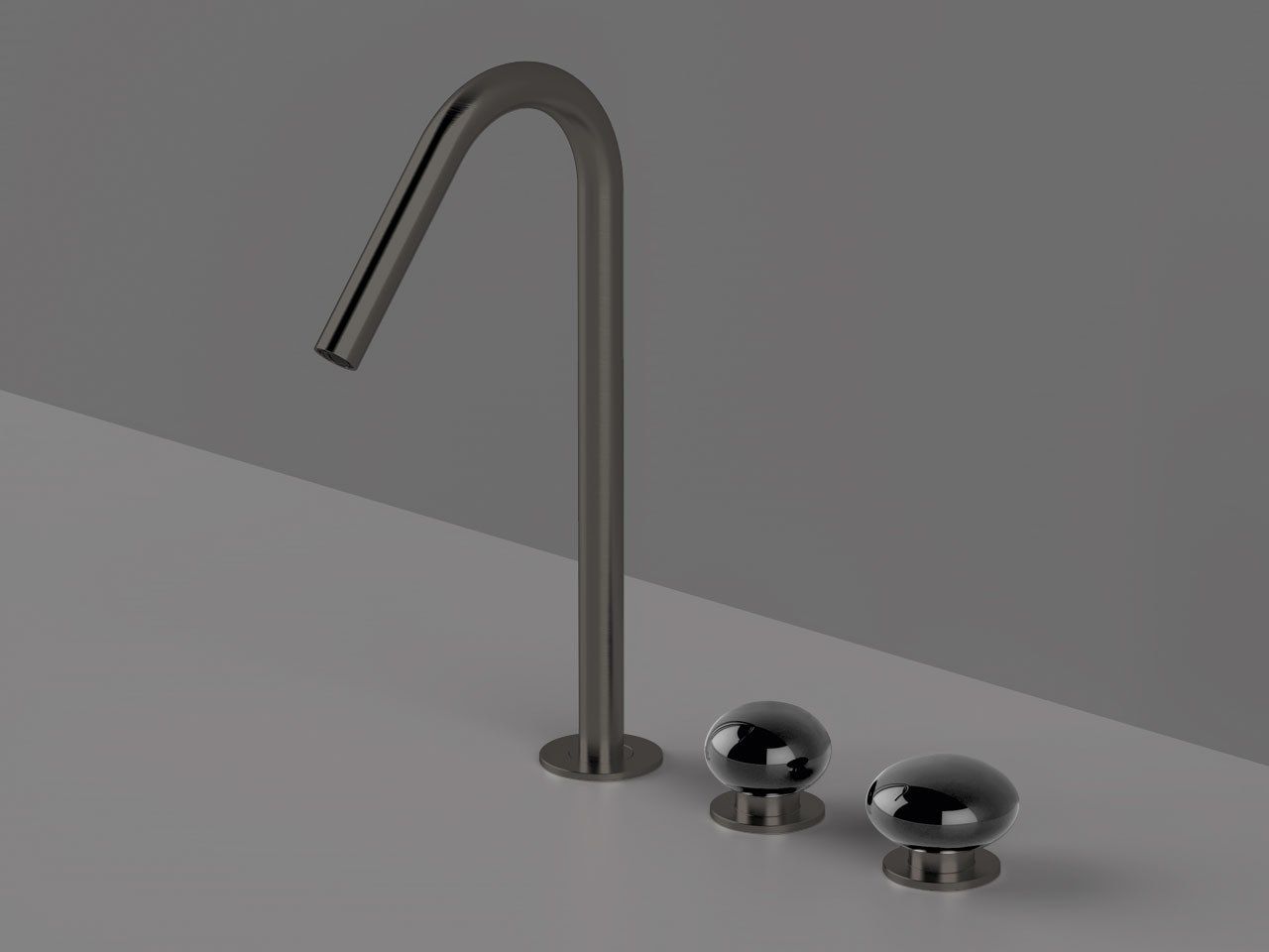Смеситель для раковины с 3 отверстиями из нержавеющей стали с отдельными розетками Radomonte Mirò ARCH-00099207 - Вид №12