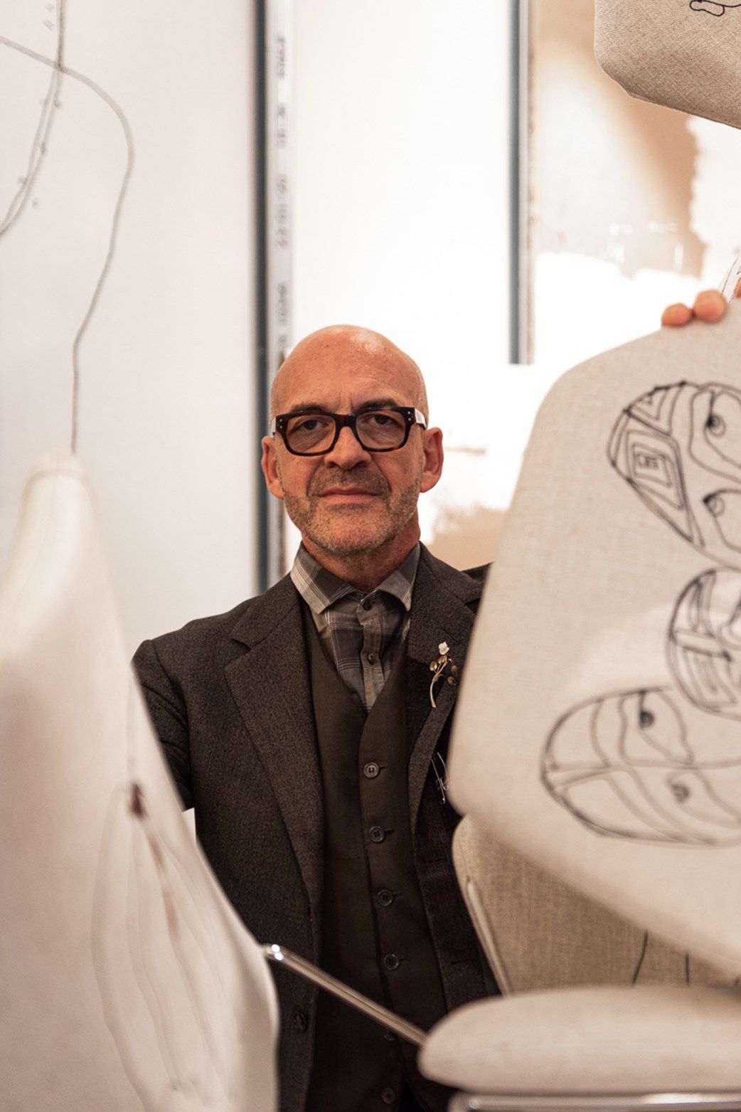 Тканевый стул с подлокотниками Saba Italia Нью-Йорк ARCH-00121686 - Вид №8