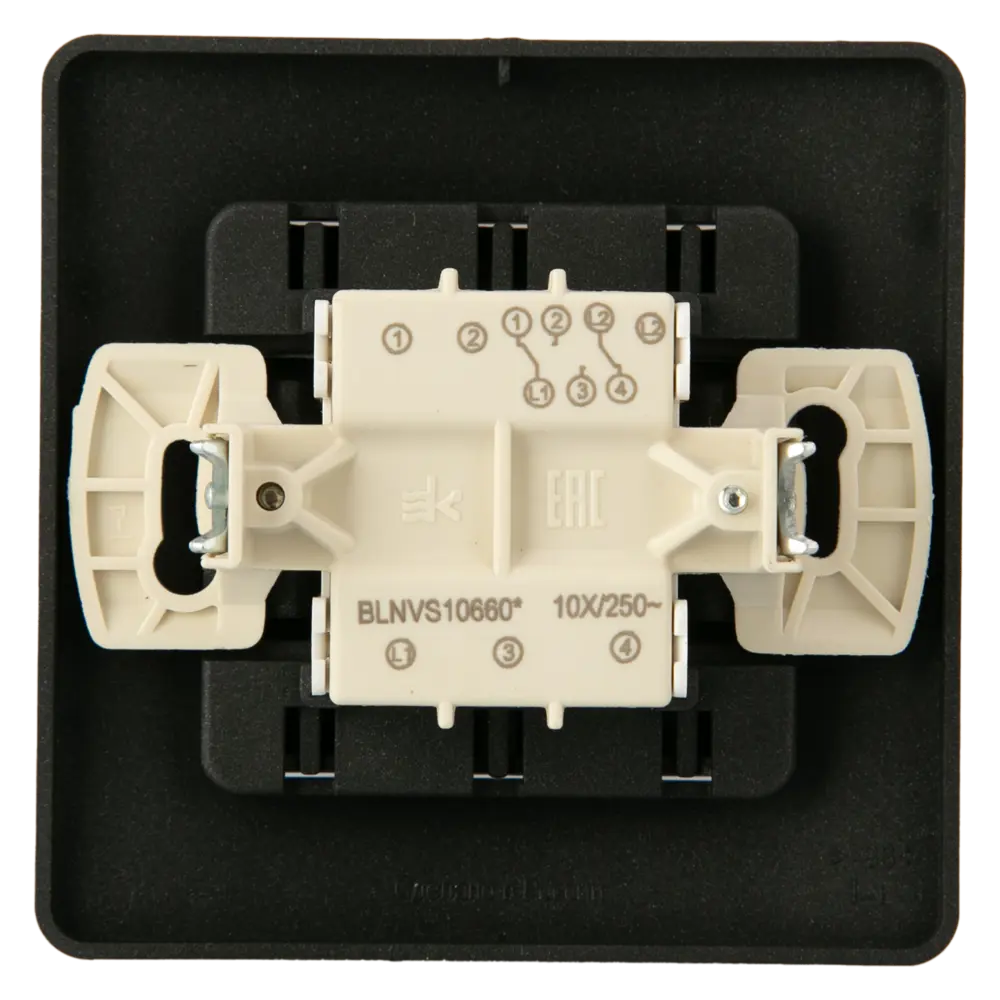 Выключатель проходной встраиваемый Systeme Electric Blanca 2 клавиши цвет антрацит 86728923 STLM-2088230 - Вид №2