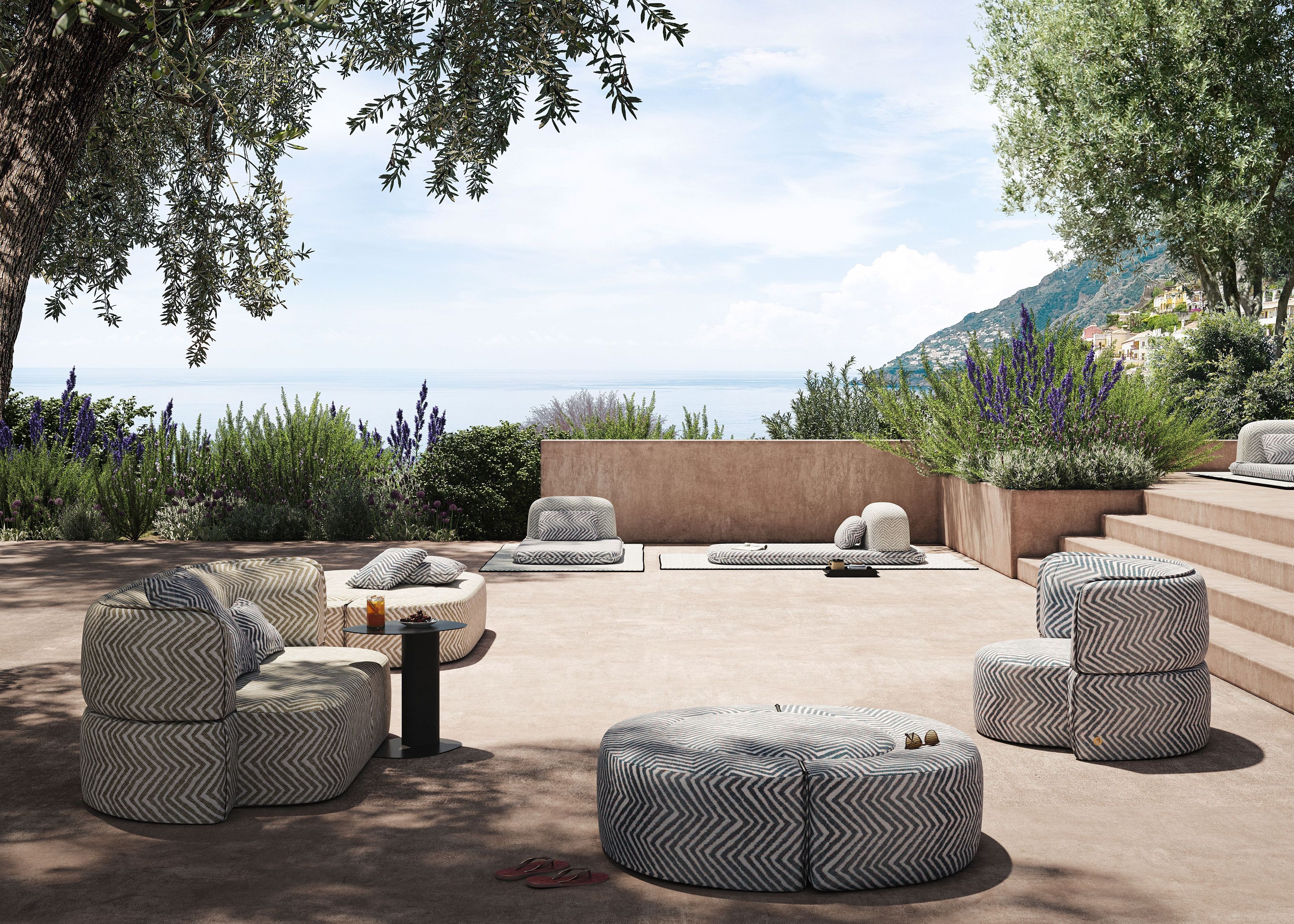 Мягкое тканевое садовое кресло с подлокотниками Liu Jo Living Collection ARCH-00120390 - Вид №8