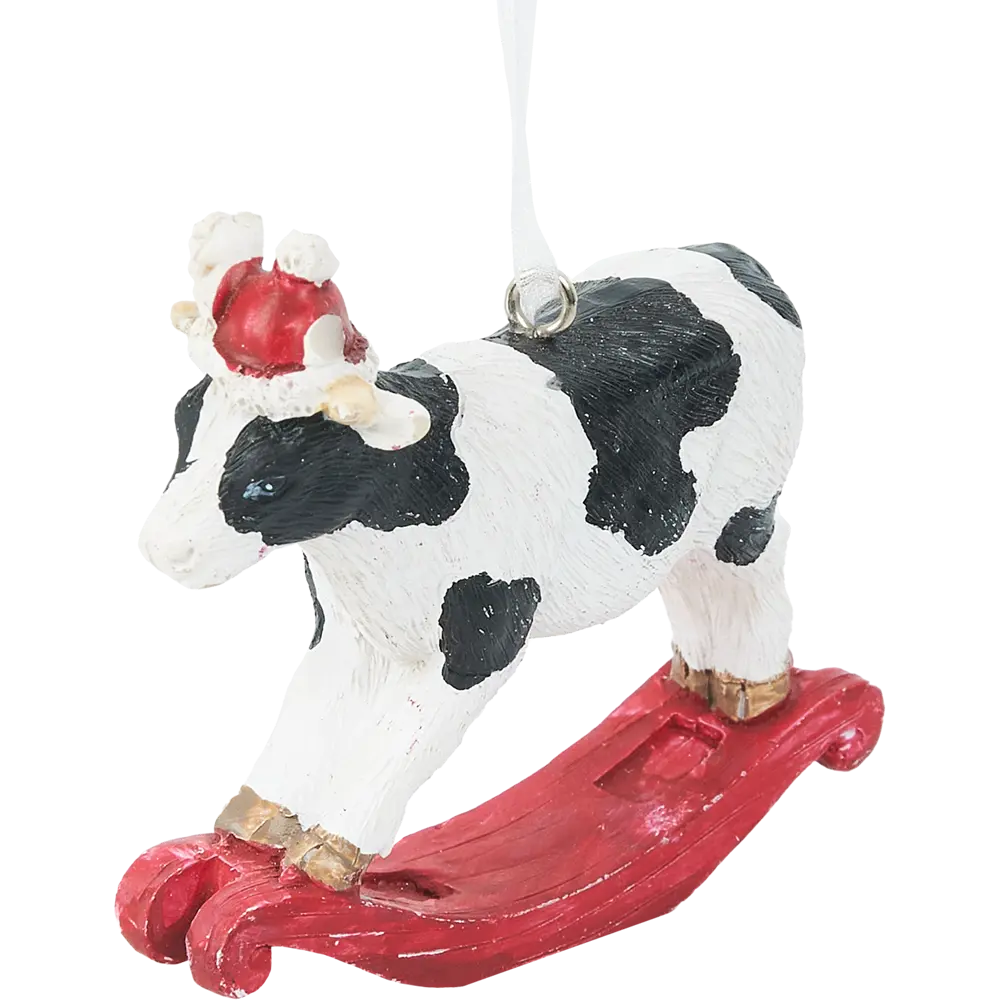 Елочная игрушка Erich Krause Decor Корова качалка 7 см 85868453 STLM-2164422 Erichkrause decor 