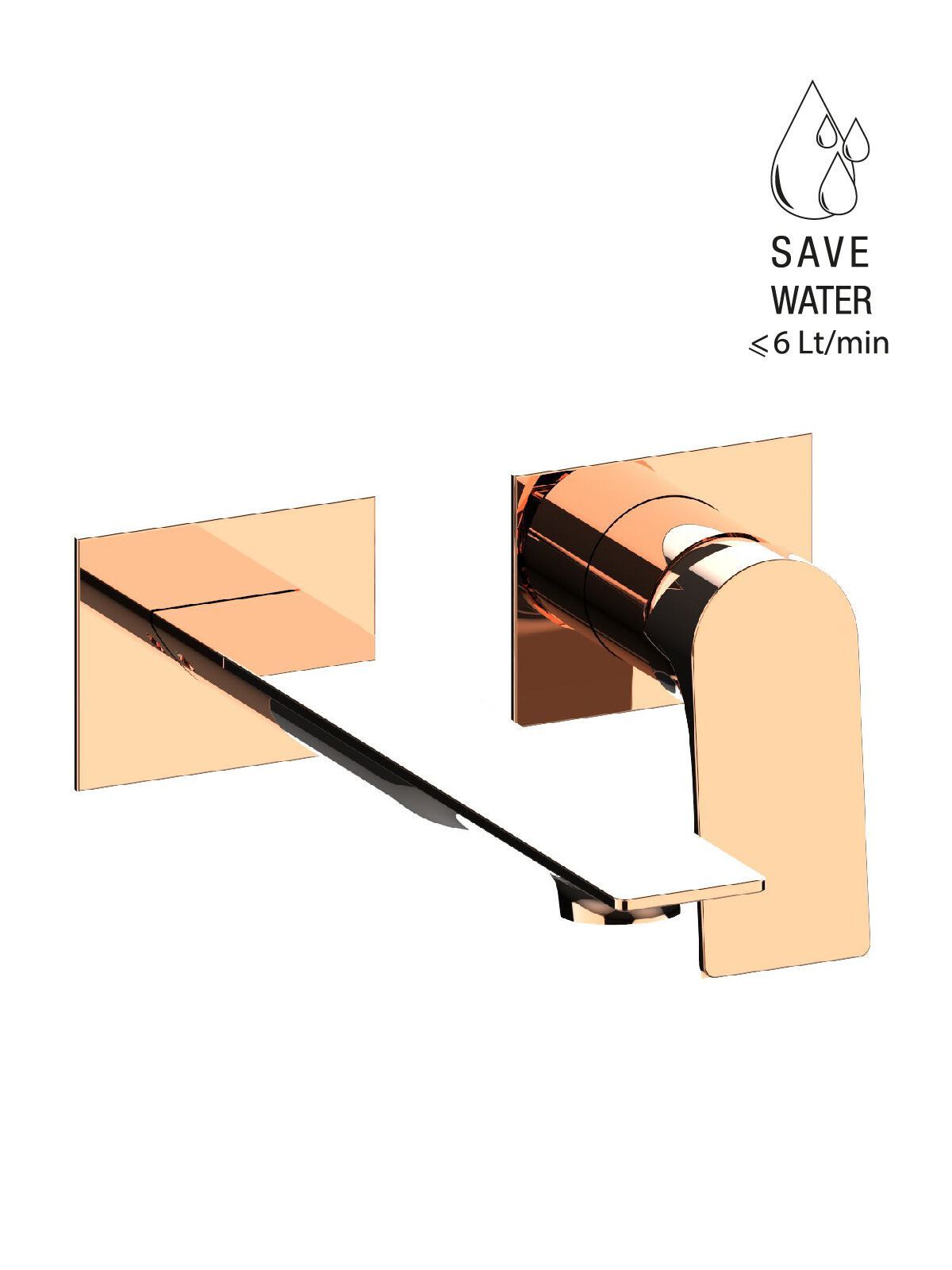 Настенный смеситель для раковины с ограничителем расхода Rubinetterie Frattini Нарцисс ARCH-00103865 - Вид №14