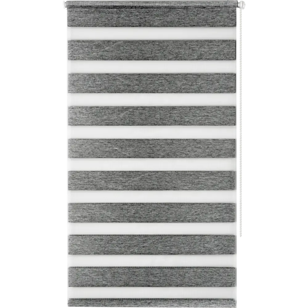 Рулонная штора MIAMOZA день-ночь серый блэкаут 70×160 см 82614512 Д/Н BLACKOUT STLM-0031740