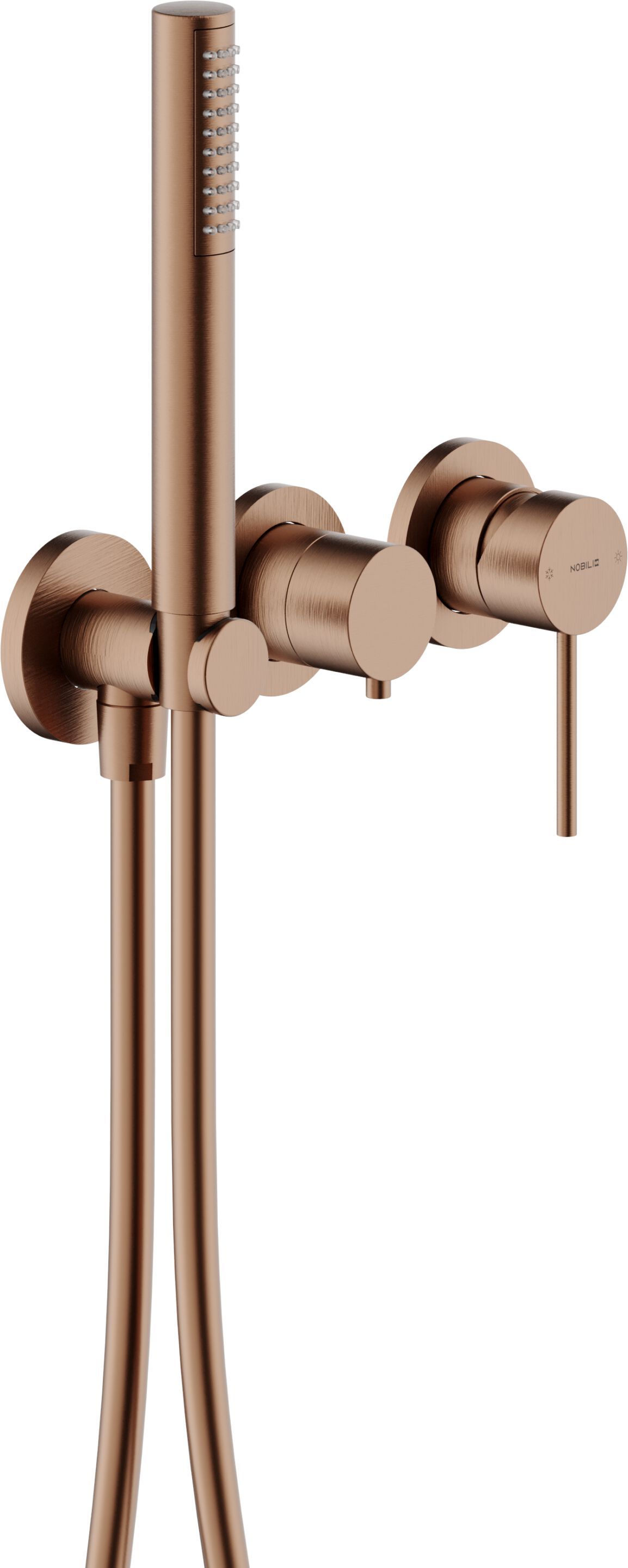 Однорычажный смеситель для душа с 3 отверстиями и ручным душем Nobili Velis ARCH-00073970 - Вид №8