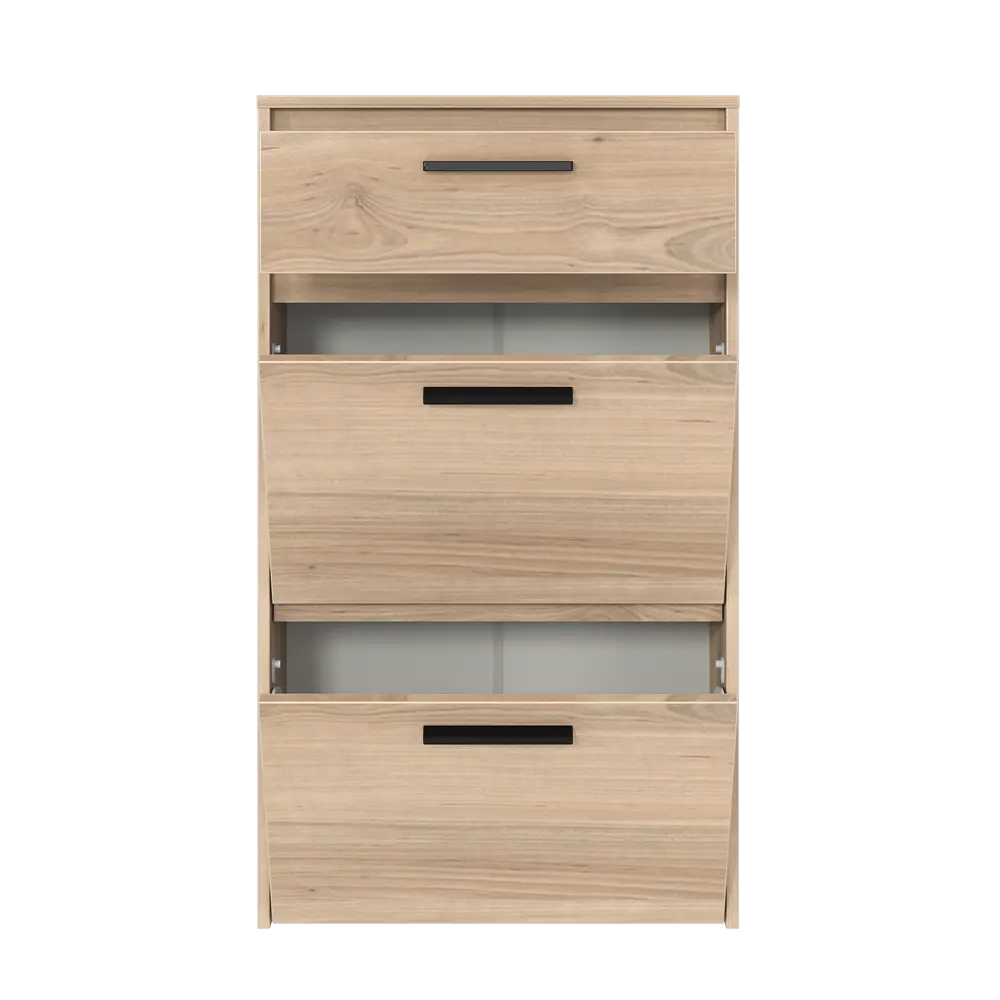 Шкаф для обуви Лион 60x103.9x24 см 2 ящика ЛДСП цвет дуб комано Santreyd STLM-2133195 - Вид №6