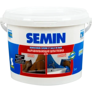 Шпаклёвка влагостойкая выравнивающая Semin 5 кг