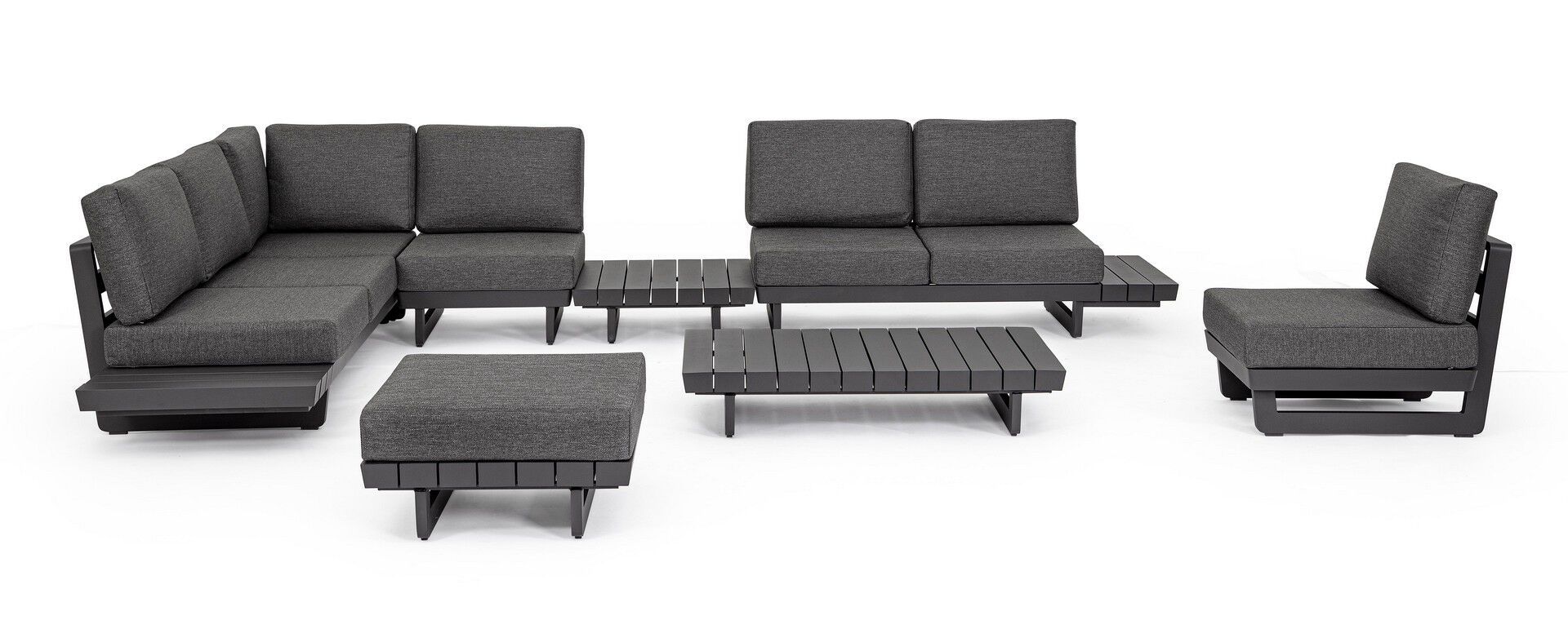 Угловой садовый диван из ткани BIZZOTTO Infinity ARCH-00091397 - Вид №33