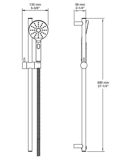 Термостатический набор для душа с душем BARIL PRO-4215-51 ARCH-00132002 - Вид №2