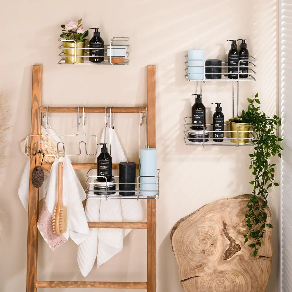 Полка прямая 13.5х30х11 см цвет хром ЧМЗ Новые горизонты STLM-2189400 - Вид №5