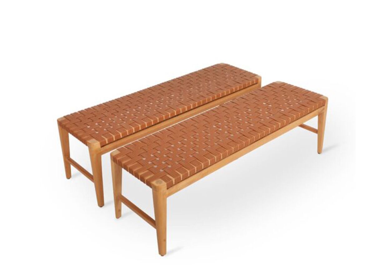 Скамейка из тикового дерева Alankaram PASKI ARCH-00022184 - Вид №3