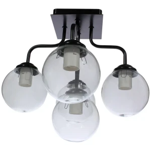 Люстра потолочная «Циркон 003», 5 ламп, 18 м², цвет чёрный