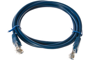 15933274 Медный патч-корд UTP PP10-1.5M/B кат.5e, 1.5м, литой, многожильный синий PP10-1.5M/B Cablexpert