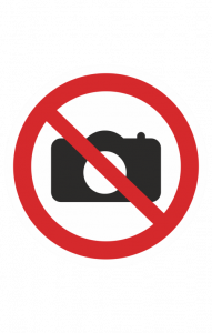 68766 Знак "Фотографировать запрещено"  Различные знаки для общественных мест размер 100 х 100 мм