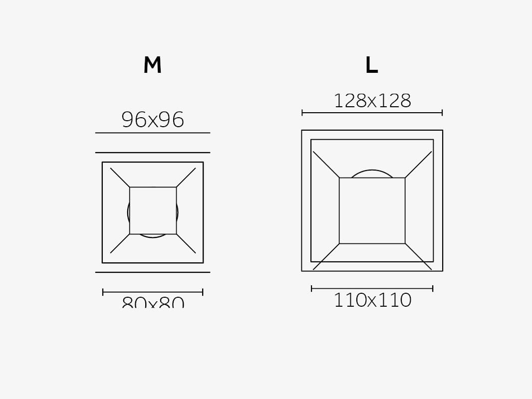 Утопленный квадратный светодиодный прожектор Reggiani Mood Evo ARCH-00054333 - Вид №8