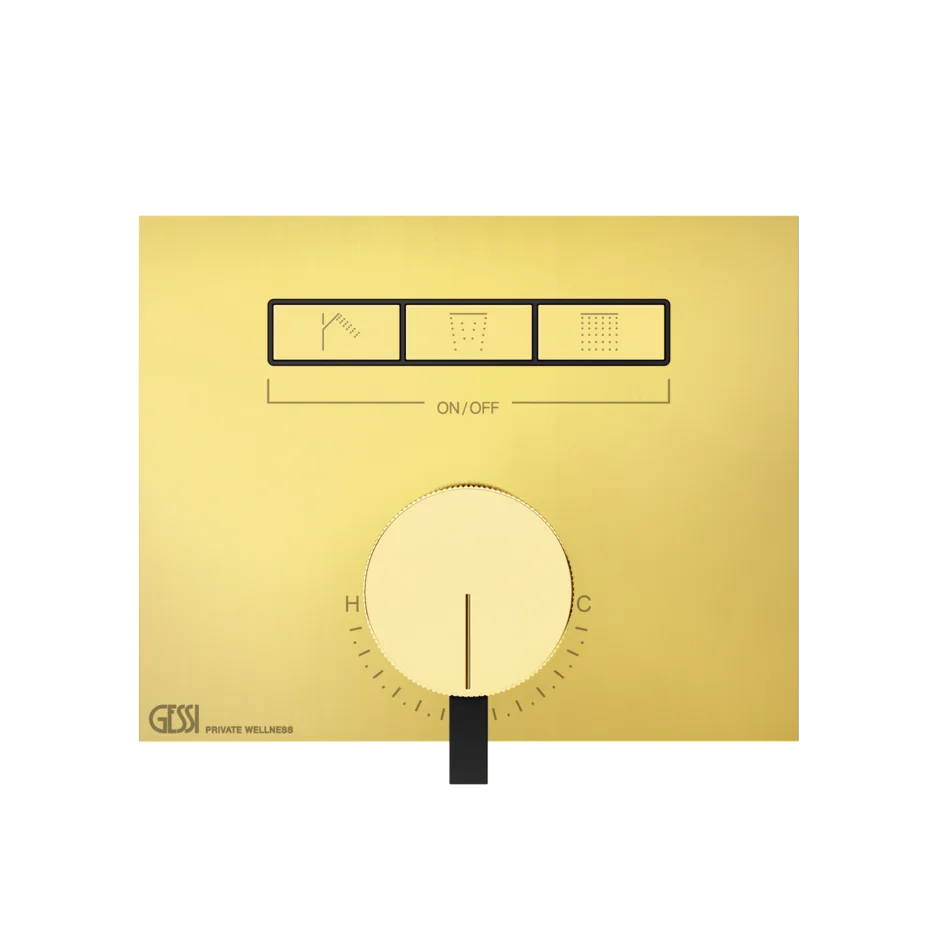 Смеситель для душа 63081 246 Gessi Hi-fi ЗОЛОТОЙ PVD 63081246