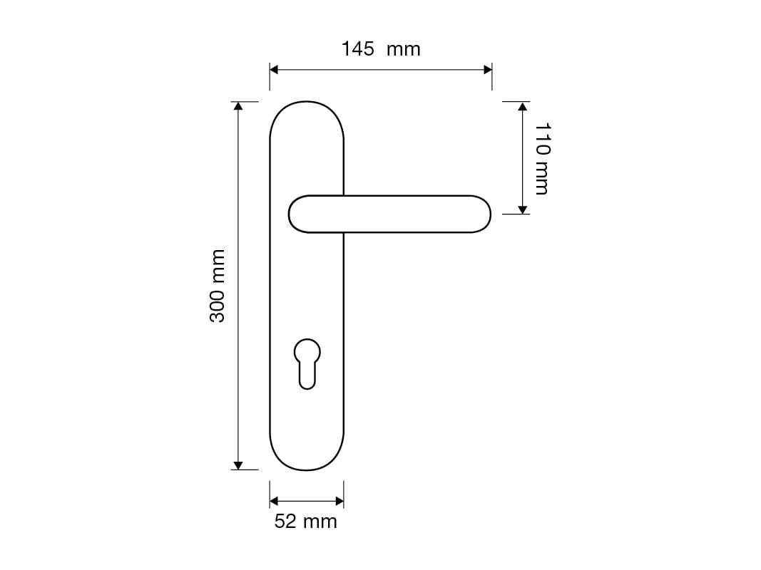 Классический стиль латунная ручка на пластине LINEA CALI' Нимфа ARCH-00049169 - Вид №4