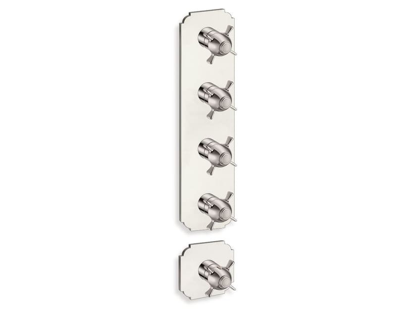 Термостатический смеситель для душа с 5 отверстиями и пластиной CRISTINA Rubinetterie Термостатические смесители-Shower &amp ARCH-00026915