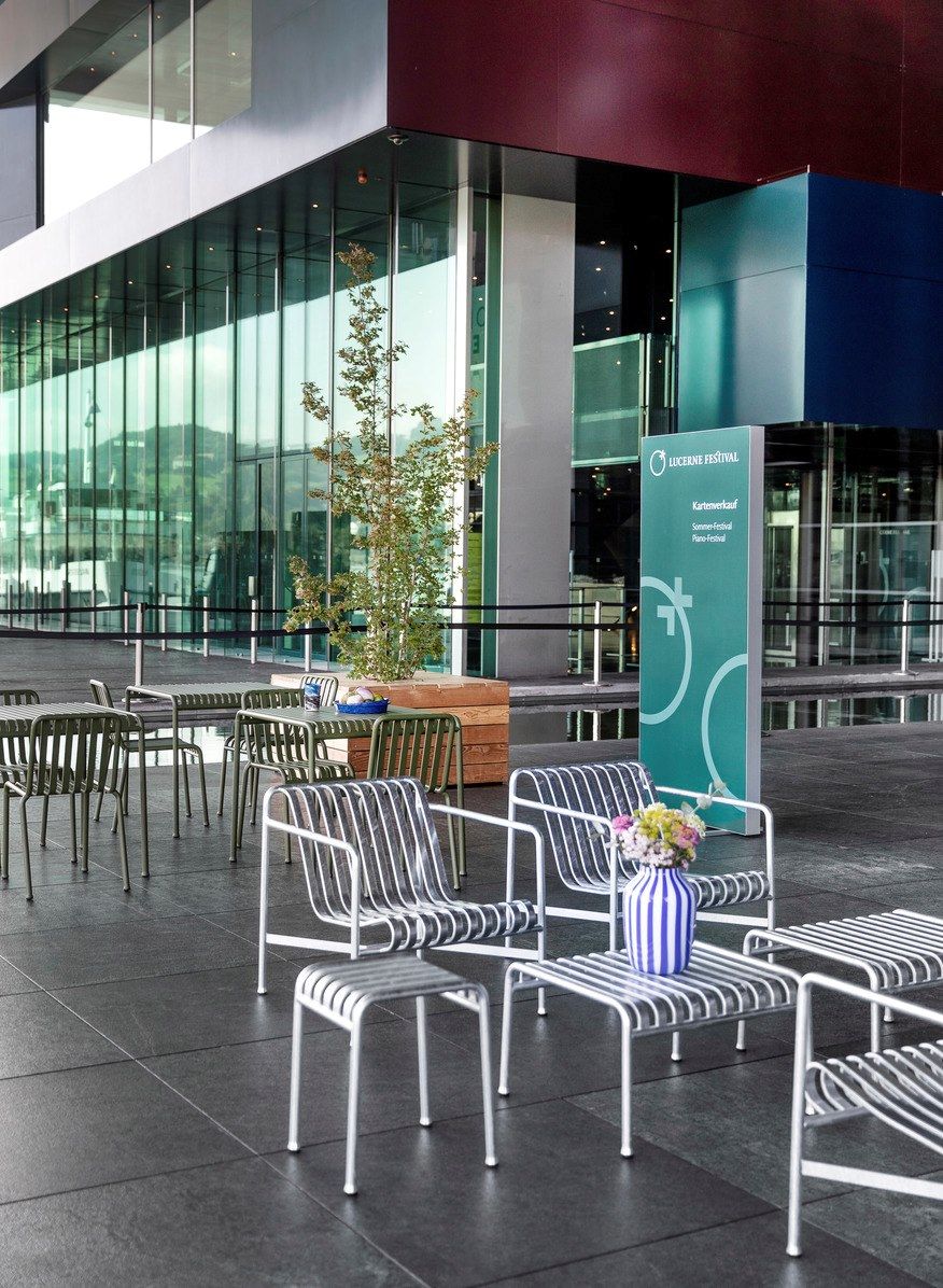 Стальное садовое кресло с подлокотниками Hay Палисад ARCH-00128999 - Вид №10