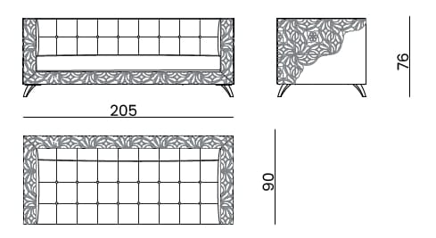 3-местный диван Bizzotto Italia Symphony – Infinity ARCH-00054391 - Вид №2