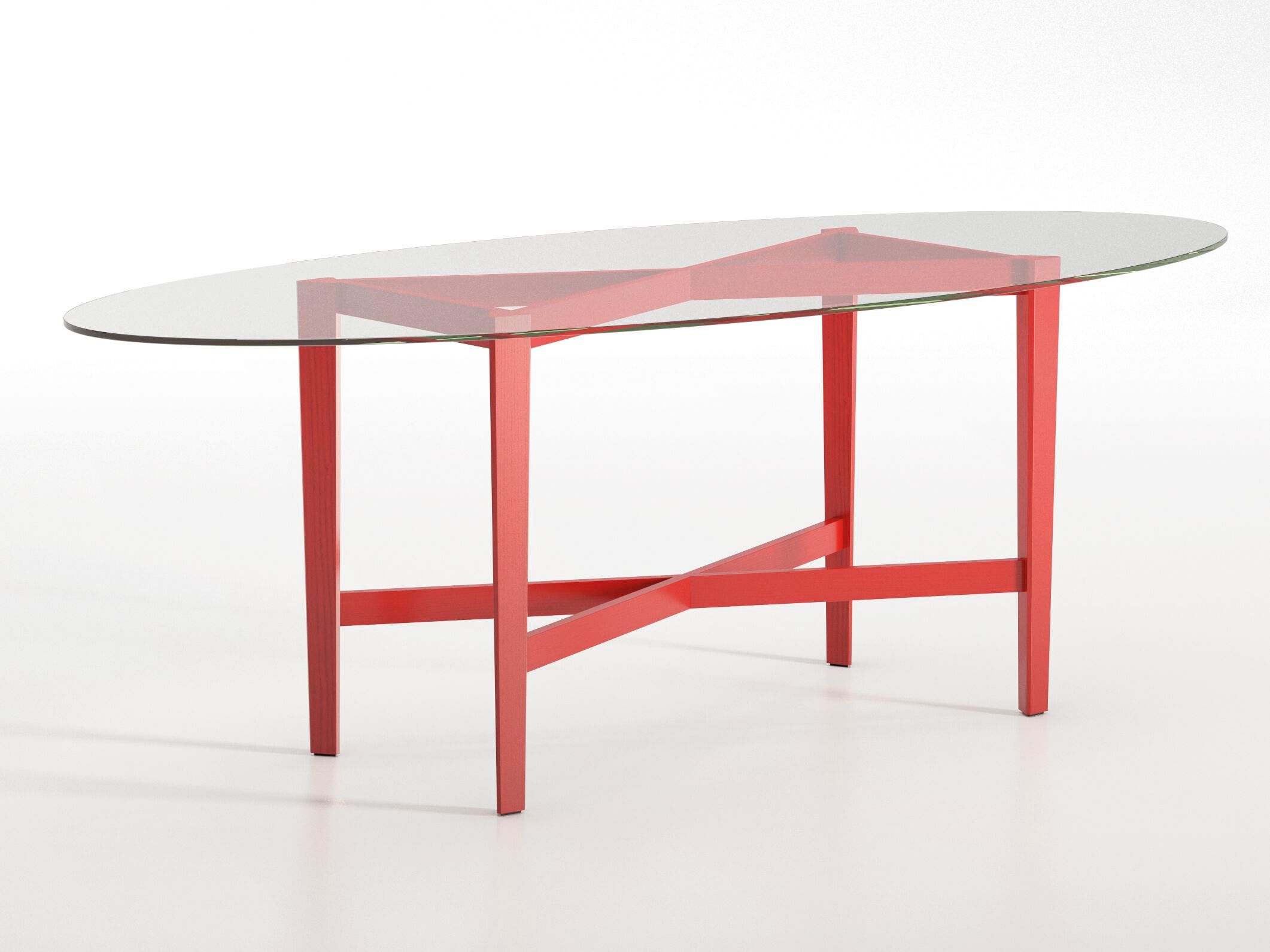 Овальный стол с хрустальной столешницей и основанием из бука BBB Луи-Филипп ARCH-00057847 - Вид №5