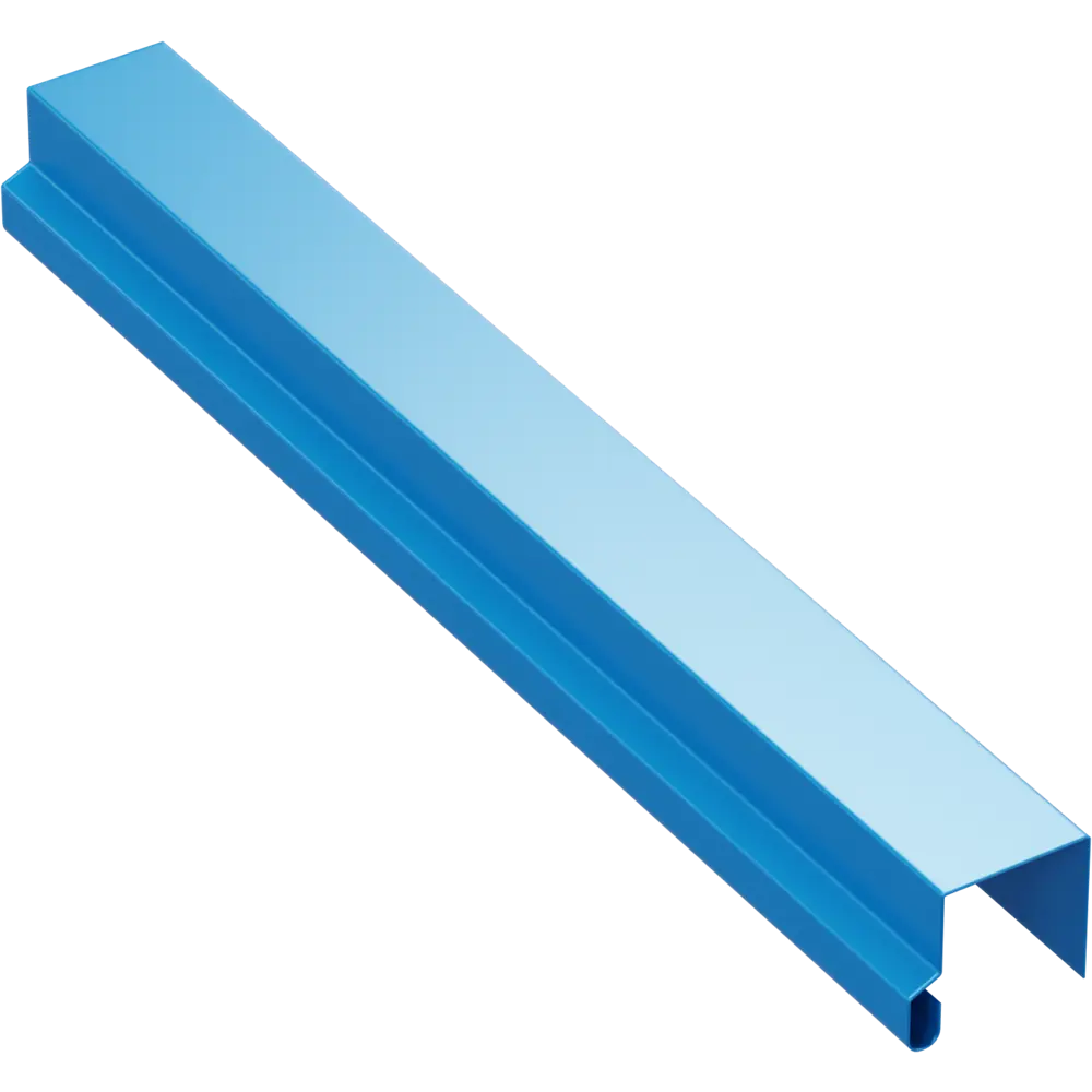 П-планка для профнастила 2 м 0.4 мм RAL 5005 синий ВЕГА STLM-2132549