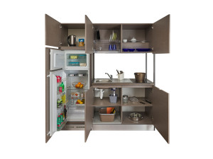 Мини-кухня без ручек