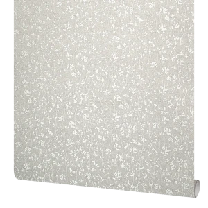 Обои флизелиновые Grandecolife Ferida темно-бежевые с цветочным рисунком в стиле кантри 89424229