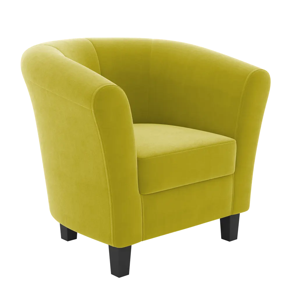 Кресло полиэстер Seasons Марсель CAMARO06 желтое 85x73x77 см STLM-2091968