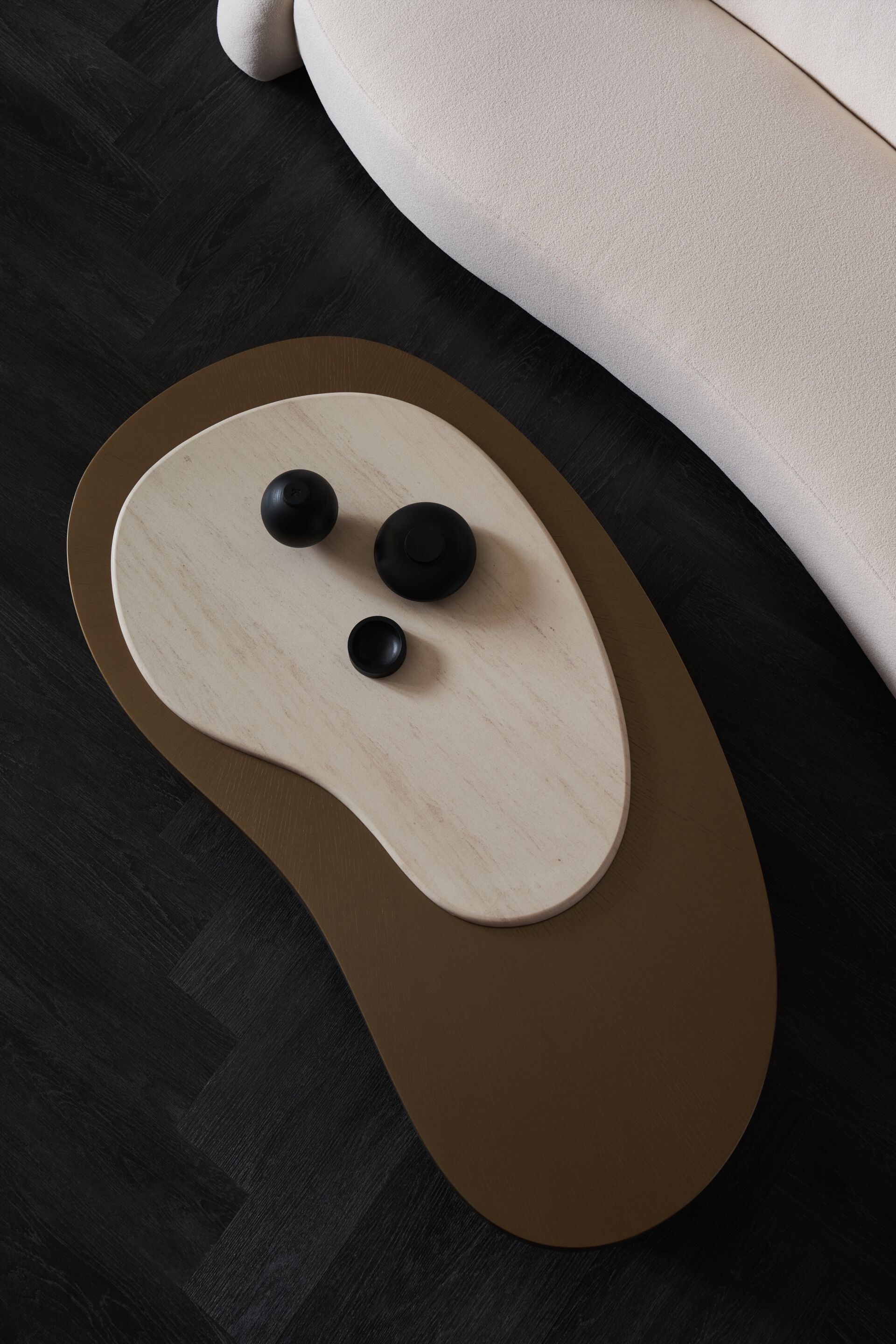 Низкий журнальный столик из дуба Caracole CONTRAST ARCH-00048184 - Вид №3