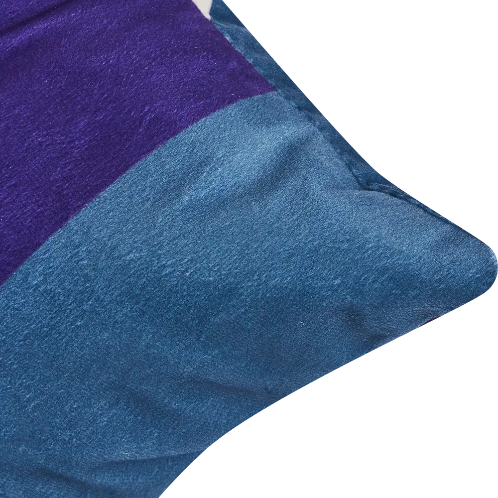 Подушка Геометрия 30х50 Бархат Синяя SEASONS STLM-2046503 - Вид №2