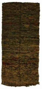 AFOLKI Прямоугольный шерстяной коврик с длинным ворсом Boucherouite Taa1054be