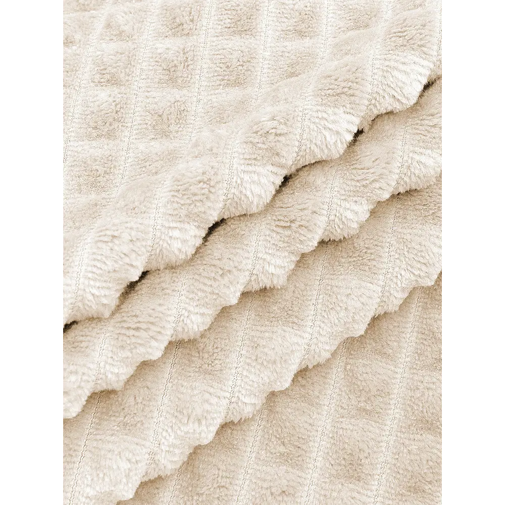 Плед Кубики 200x220 см фланель цвет шампань TEXREPUBLIC STLM-2011394 - Вид №1