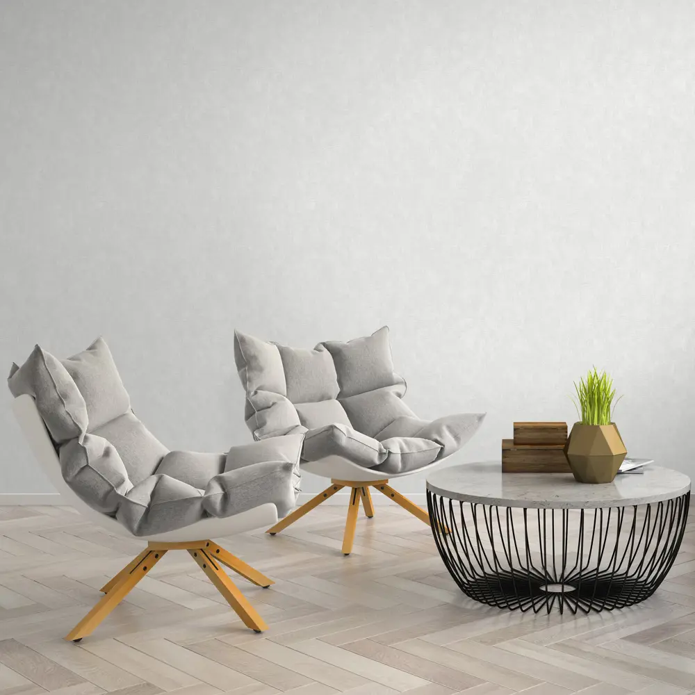 Обои флизелиновые Ornamy Eclipse белые 1.06 м 1128-03 STLM-2164759 - Вид №3