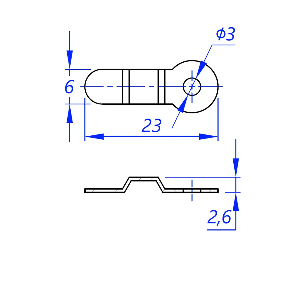 Крепеж для багета 23x6 мм 89409684 STLM-2172306 Santreyd  - Вид №1