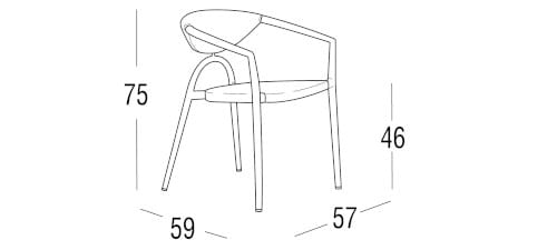 Штабелируемый стул Tensiline Roberti Maratea ARCH-00075430 - Вид №6