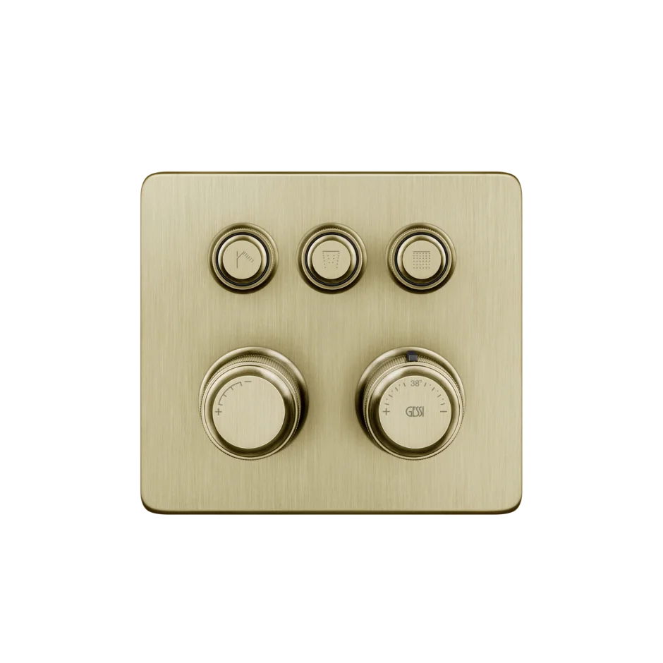 Смеситель для душа 65234 727 Gessi Hi-fi ЛАТУНЬ МАТОВАЯ PVD 65234727