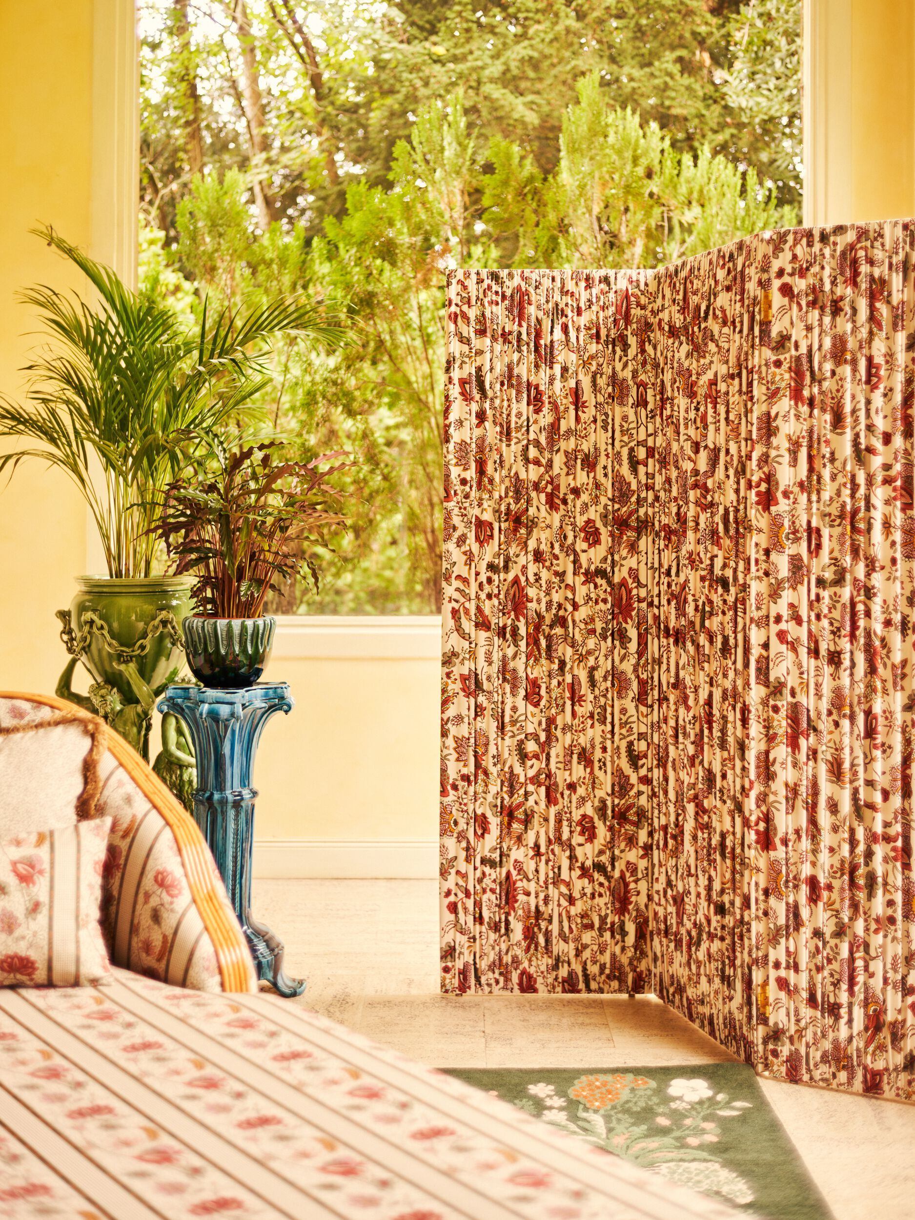 Хлопчатобумажная ткань с цветочным рисунком LELIEVRE Quenin-Belle Époque ARCH-00124598 - Вид №11