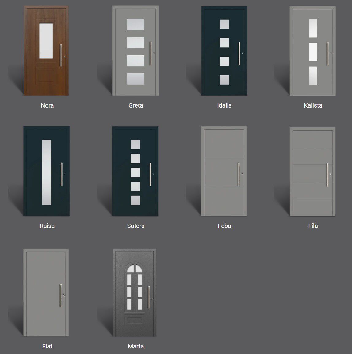 Алюминиевая входная дверь WnD ATRIUM 75 - ECO ARCH-00011963 - Вид №1