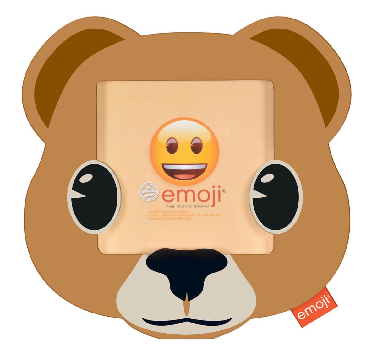 Б0037341 Фоторамка PI09816 Ф/рамка 10*10cm Emoji bear, пластик (6/768) Innova