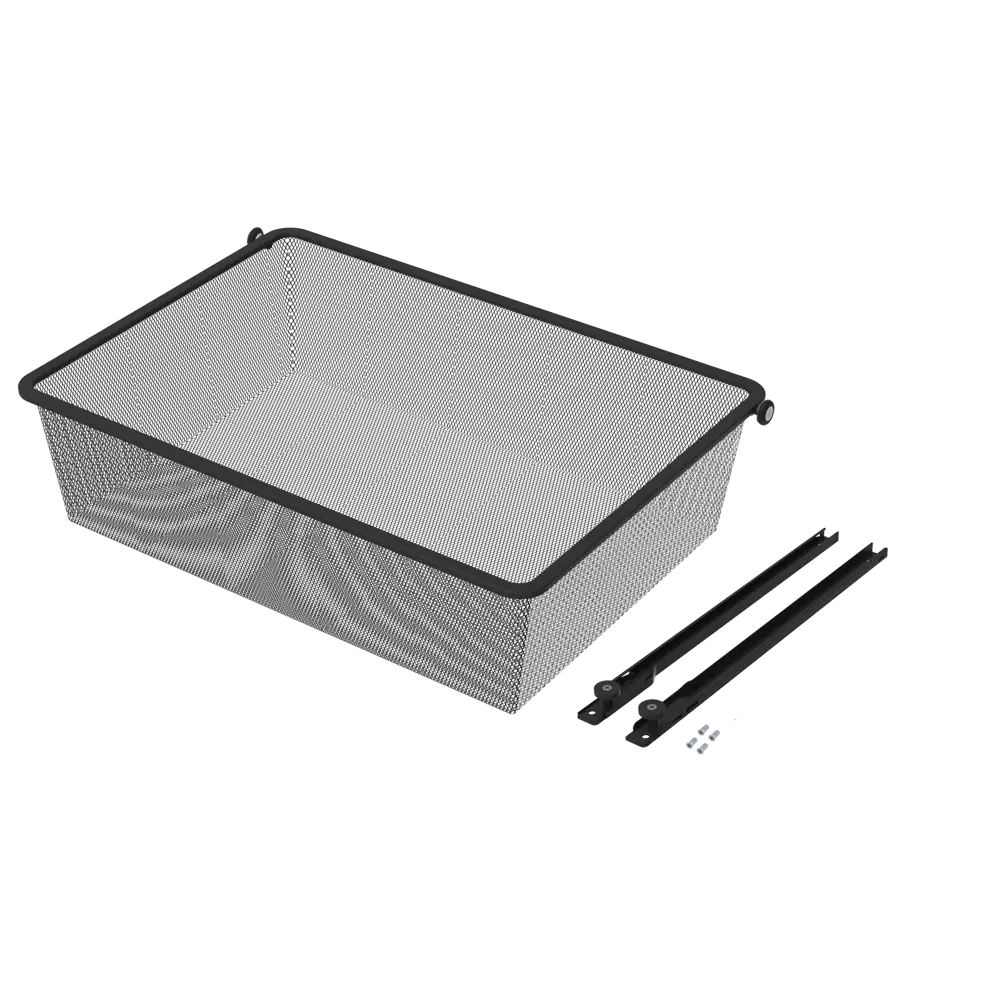 Выдвижная корзина с рамой KONSENSA Лион 56.8x38.6x14.4 см цвет черный 89436159 STLM-2190283  - Вид №6